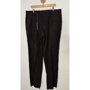 New Ermenegildo Zegna Dark Brown Cotton Trousers Size 40 R